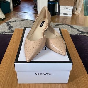 Nine West Amore d’Orsay Studded Flat